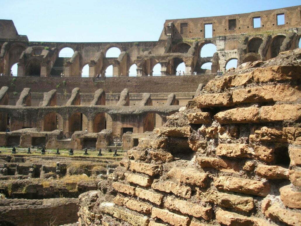 Curiosidades sobre o Império Romano - Parte interna do Coliseu