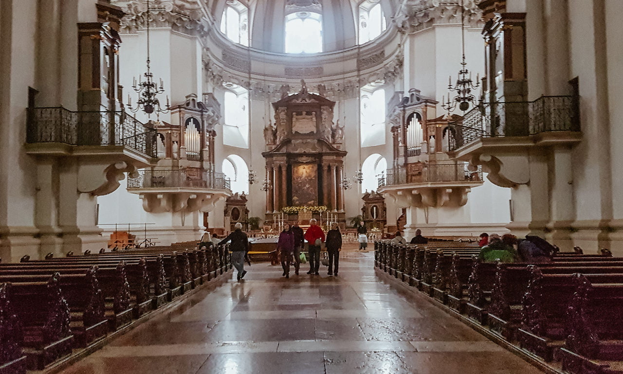 Detalhes internos - Catedral de Salzburg