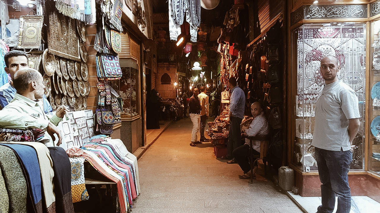 Pontos turísticos do Egito - Mercado do Cairo